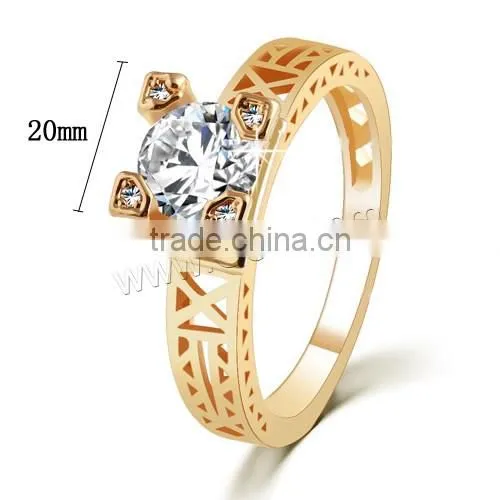 New Design Gold Finger Ring Zinc Alloy Finger Ring Latest Gold Finger Ring Designs photo-3