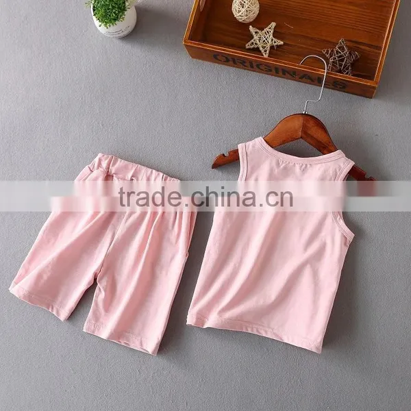 Wholesale Summer Cotton Printing Kids t Shirt With Pants Set photo-5