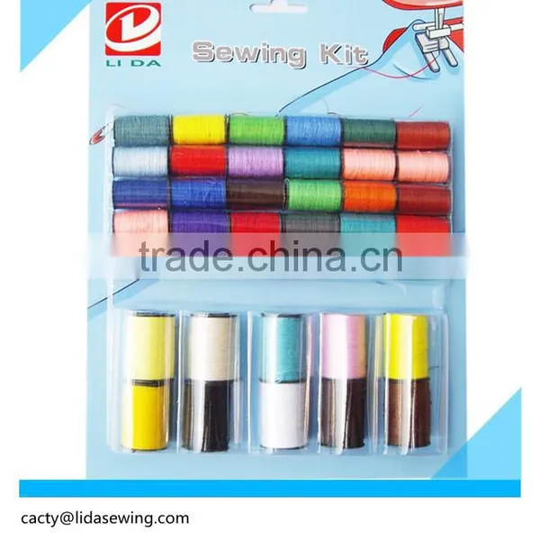 Ramdom Color of Small Sewing Thread for Home Use With Blister Card Pack