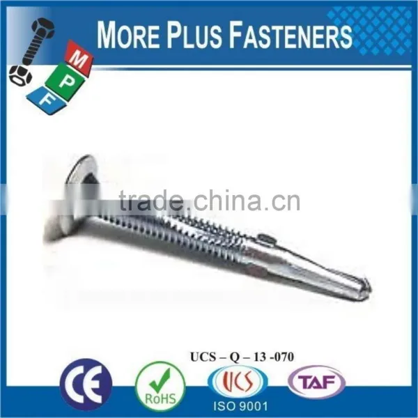 Made in Taiwan Double Thread Hex Flange Fibercement Light Section Heavy Duty Wafer Head Steel Special Self Drilling Screw photo-5