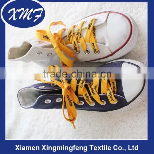 Wholesale Custom Logo Polyester Flat Shoelace With Plastic Tips photo-4