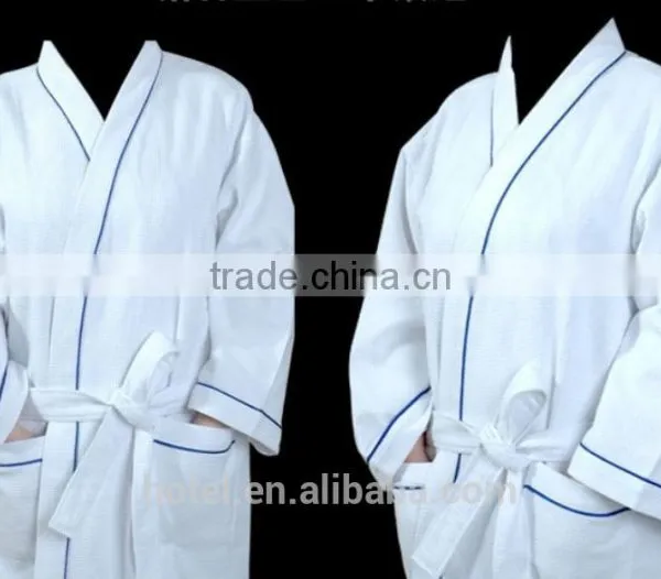 High Quality Wholesale Cheap Hotel Waffle Bathrobe photo-3