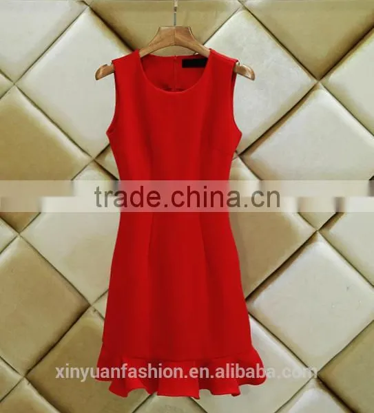 Women Sleeveless Flare Tight Dress Girls Sexy Night Dress Photos Club Dress photo-2