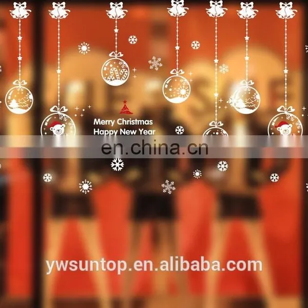 Christmas New Year Ball and Bell Removable Window/Wall Sticker Christmas Decoration photo-3
