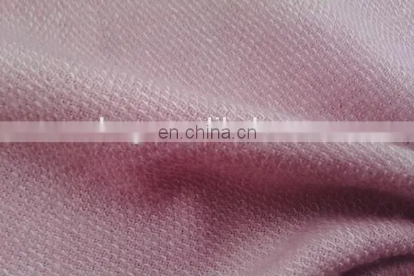 Winfar Textile Super Soft Knitting Pink Dyed French Terry Polyester Rayon Fabric photo-4