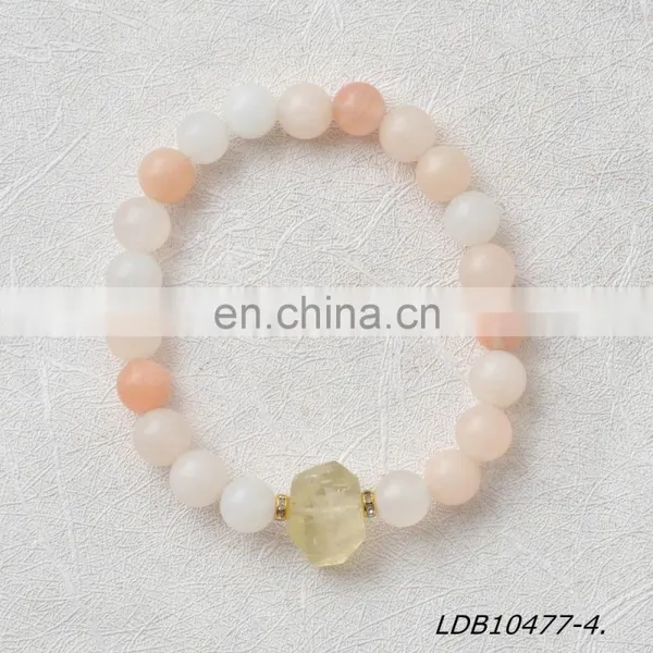 Pink Quartz Natural Stone Bracelet Natural Stone Jewelry Crystal Jewelry Birth Stone Gems photo-4