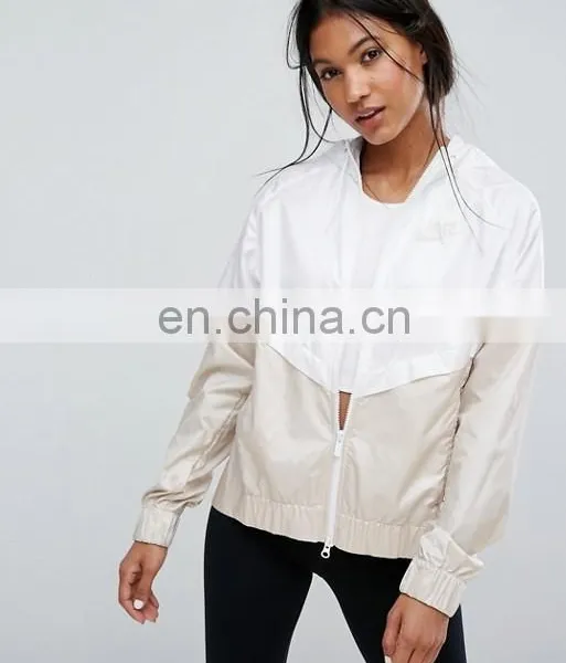 Wholesale Classic Women Nylon Custom Plain Bomber Sports Jacket photo-2