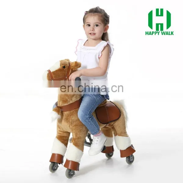 HI Outdoor Playground Ride on Mechanical Horse Furry Animal for Children photo-4