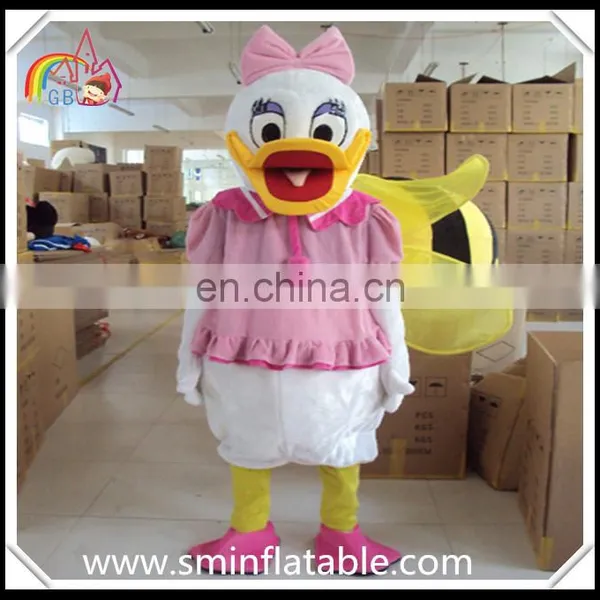 Funny Daisy Duck Mascot Costume, Plush Animal Cartoon Figure Costume photo-3