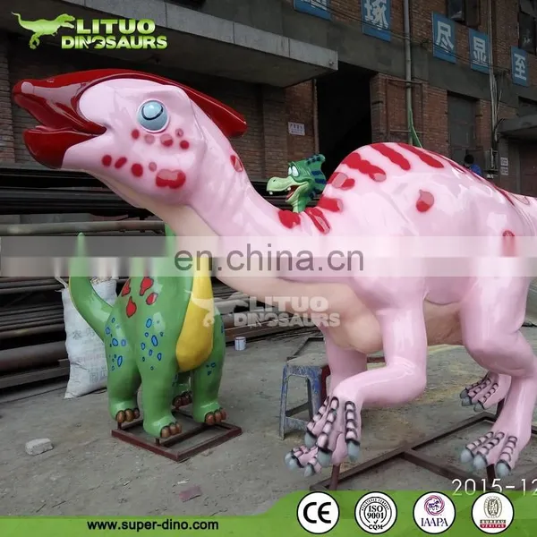 Outdoor Decoration Fiberglass Playground Dinosaur photo-3