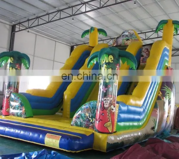 2017 Aier Hot Sale Jungle Park Theme Inflatable Bouncer Giant Inflatable Slide photo-2