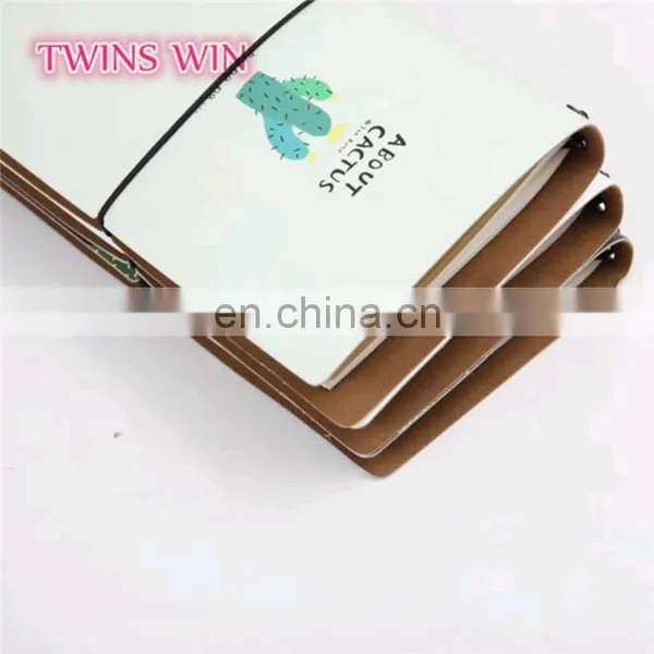 2018 Popular Personalized Stationery Cheap Sale Cactus Design Recycled Kraft Paper Blank Notebook From China Stationery Market photo-4