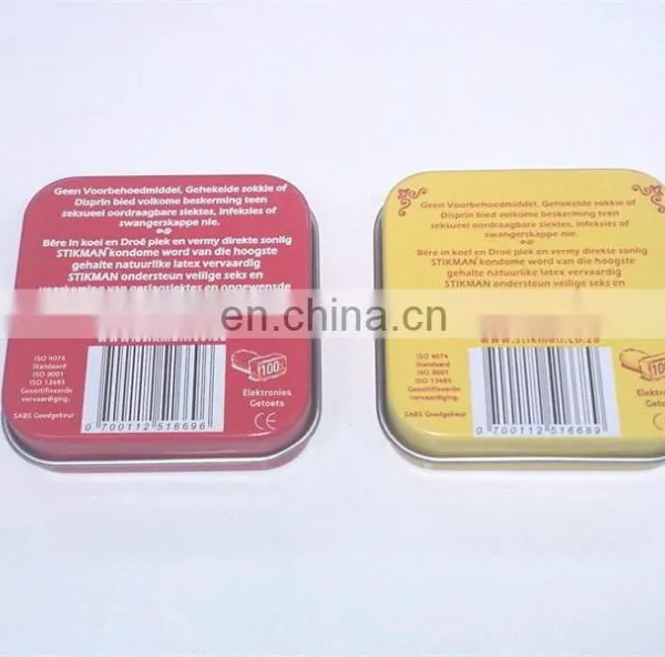 Hot Sale Small Condom Tins With Hinge photo-3