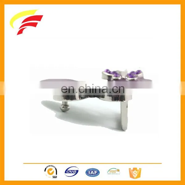 Fancy Zinc Alloy Butterfly Shape Belt Buckle With Enamel and Rhinestones for Lady's Belt photo-2