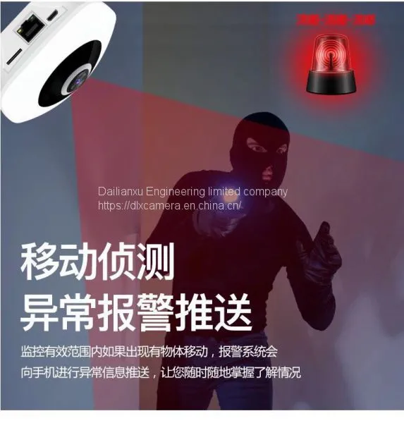 Indoor 360degree 3Mp HD Smart Home P2P Wireless &wired SD Audio Video Camera With APP photo-2