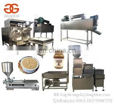 Continuous Full Automatic Hummus Sesame Tahini Paste Making Peanut Butter Production Line Groundnut Butter Processing Machine photo-2