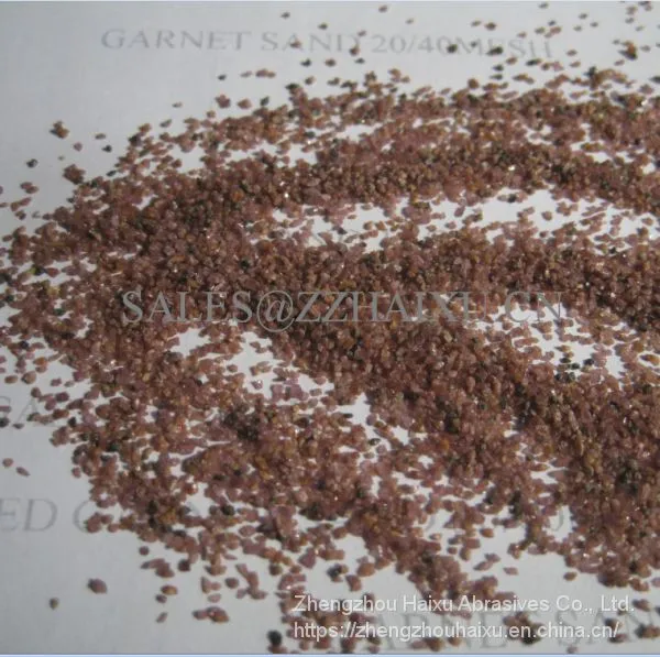 Low Conductivity Almandine Abrasive Garnet 10-20 20-40 30-60 Mesh Sandblasting Garnet