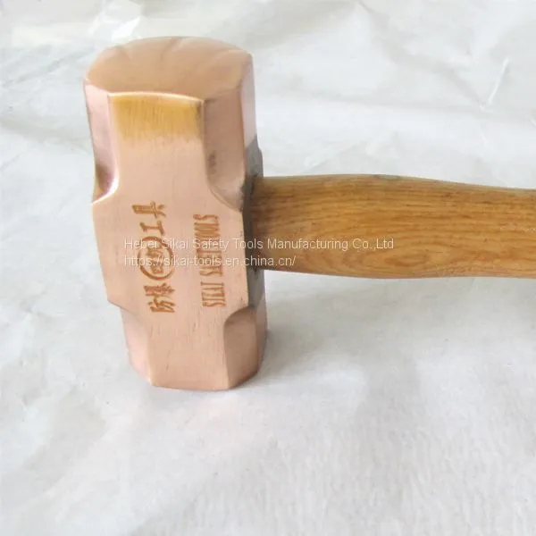 Non Sparking Tools Sledge Copper Hammer Wood Handel photo-3