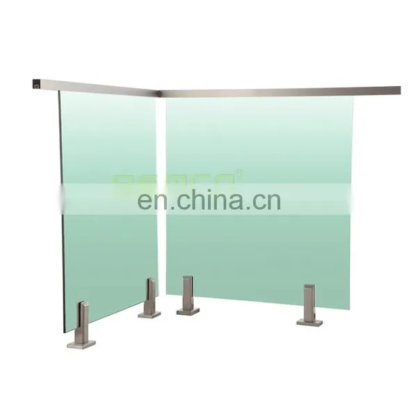 Best Modern Design Glass Fence and Glass Spigot Stainless Steel Frameless Glass Balcony Railing photo-6