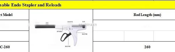 CE Approved 100mm/160mm/260mm Disposable Linear Cutter Stapler for Endoscope Use photo-5