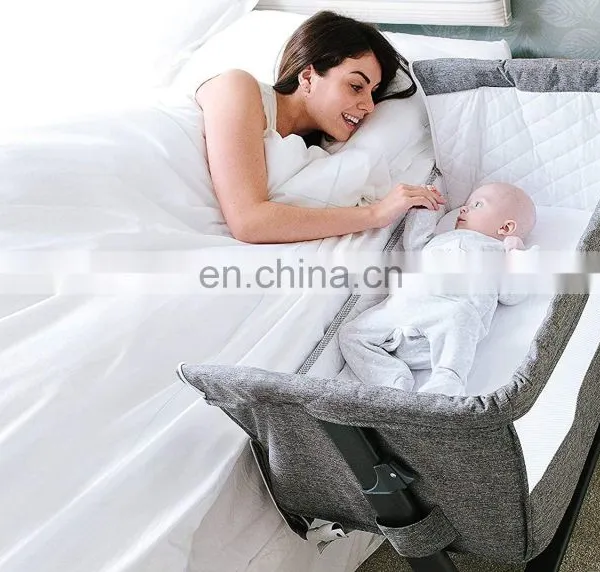Luxury Portable Baby Crib Infant Bedside Sleeper Lightweight Bassinet photo-4