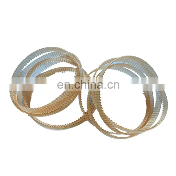 PU Truly Endless T2.5 98teeth Transparent Light Color Seamless Timing Belt Driving Belt photo-2