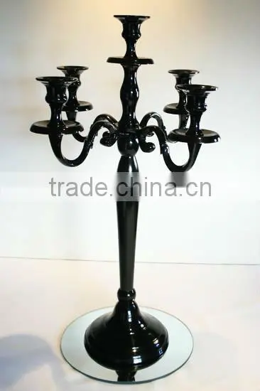 Black Brass Decorative Candelabra For Wedding And Parties photo-4