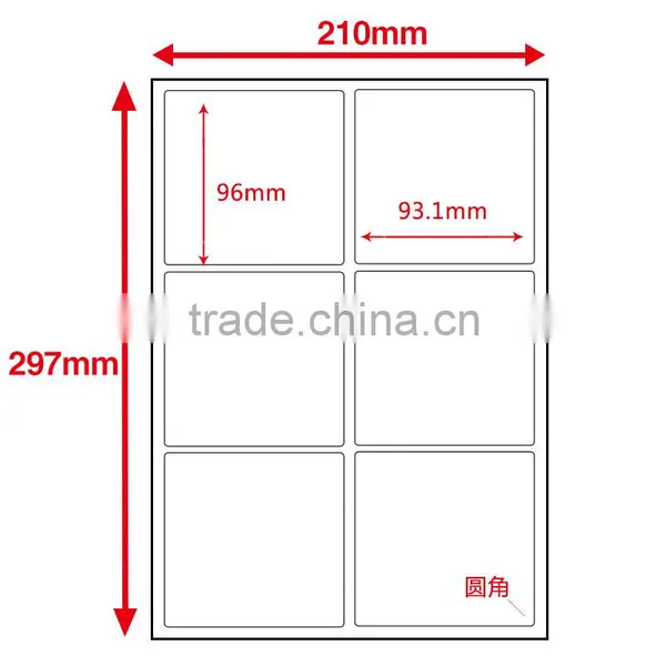 SINMARK Matte Surface 96mm*93mm Paper Printing Nail Sticker photo-2
