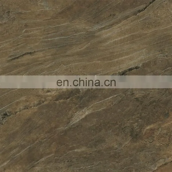 Brown Color Amazing Infinite Connect Design New Age Design Tile in Tile Market Polished Surface Porcelain Floor Tile photo-2