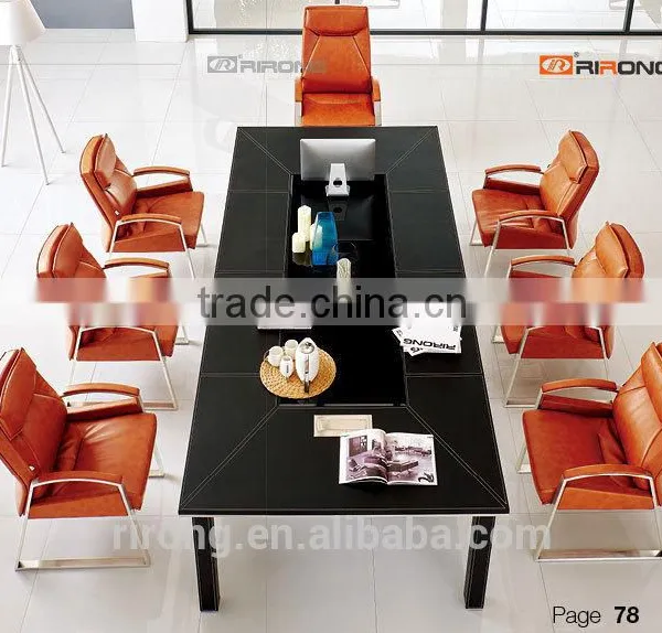 H902 Modern Leather Stainless Steel Design Conference Chair photo-4