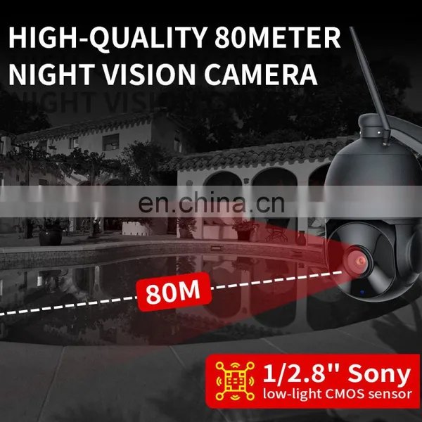 Wireless WIFI 2MP POE Security IP Camera Outdoor HD 30X Zoom PTZ CCTV Surveillance Cam Night Vision H.265 CamHi APP photo-4