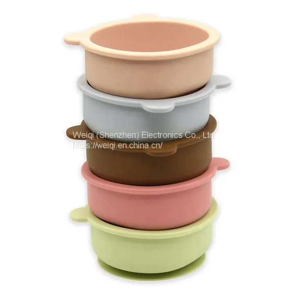 Bear Silicone Snack Bowl With Suction Bottom photo-2