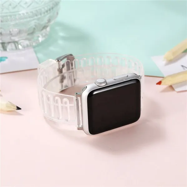 For Apple Watch Band Neon Color TPU Compatible With for Iwatch Bands Replacement Strap 38mm 42mm + Protective Frame Case photo-5