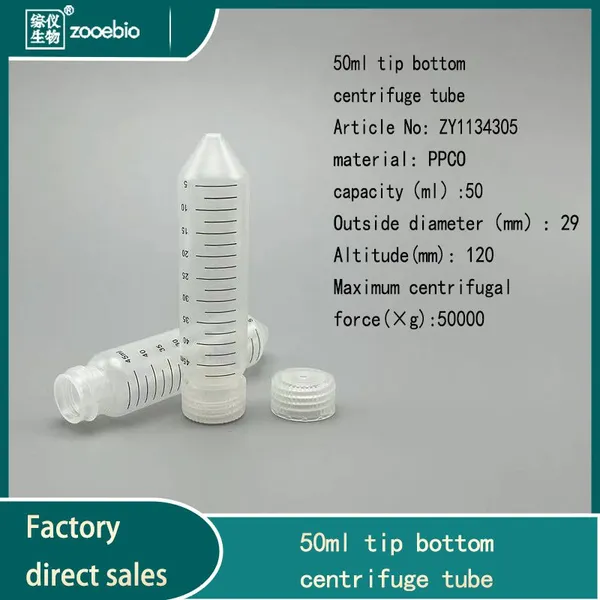 50ml Centrifuge Tubes, Laboratory Sample Tubes Centrifuge Tubes, Autoclavable photo-5