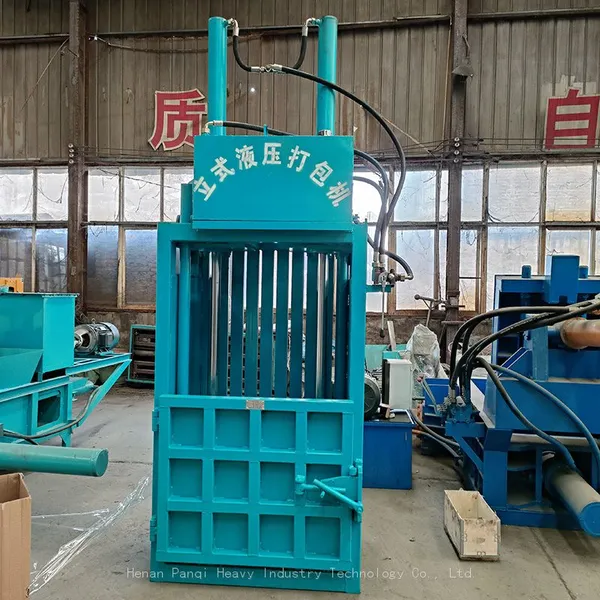 Vertical Hydraulic Baling Machine for Waste Cardboard Boxes, 30-ton Pressure.