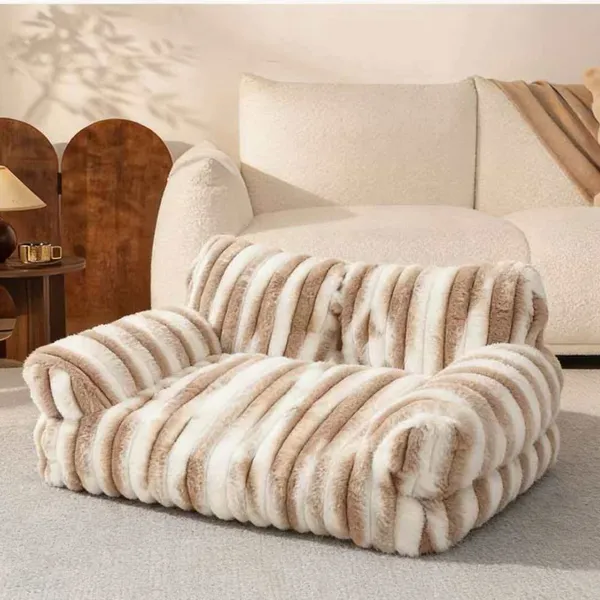 Non-Slip Plush Pet Bed for Travel and Home Use - Ideal for Cats photo-4