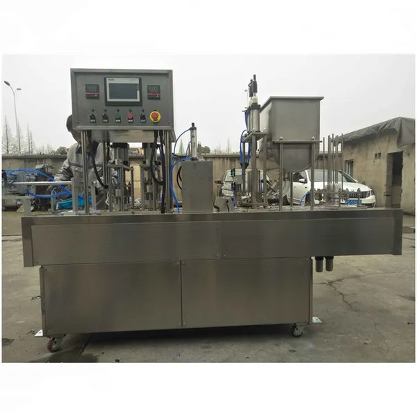 Automatic Fruit Pulp Juice Pudding Cup Filling Machine Jelly Plastic Cup Filling Sealing Machine photo-6