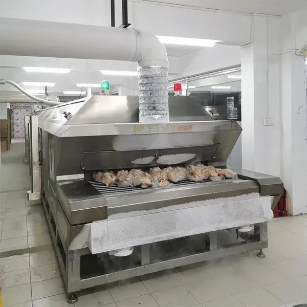Industrial Food Freezing Machine Tunnel Quick-Freezing Potato Fries Chips Vegetable IQF Machine photo-3