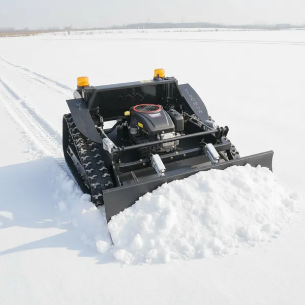 Vigorun VTLM800 Industrial Cordless Remote Control Rubber Track Slope Grass Cutting Machine 200 Meters Snow Plow photo-4