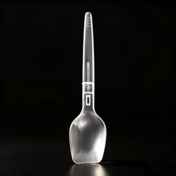 Biodegradable Disposable Foldable PP Plastic Spoons for Frozen Yogurt and Ice Cream photo-2