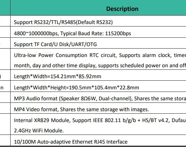 7″ Android HMI Panel PC | A133P Quad-Core | RS232 / RS485 | 500 Nits IPS | Open Frame photo-5