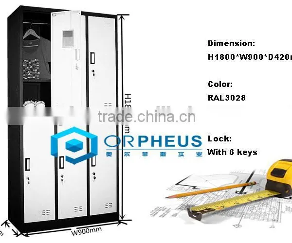 Steel Material Office Furniture Locker Cold Rolled Steel Lockers For Changing Room General Use Steel Staff Locker photo-3