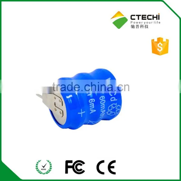 Ni-Cd Button Cell Battery Pack 3.6V 60mah Capacity photo-2