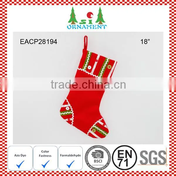 Red and White Knit Christmas Sock photo-6