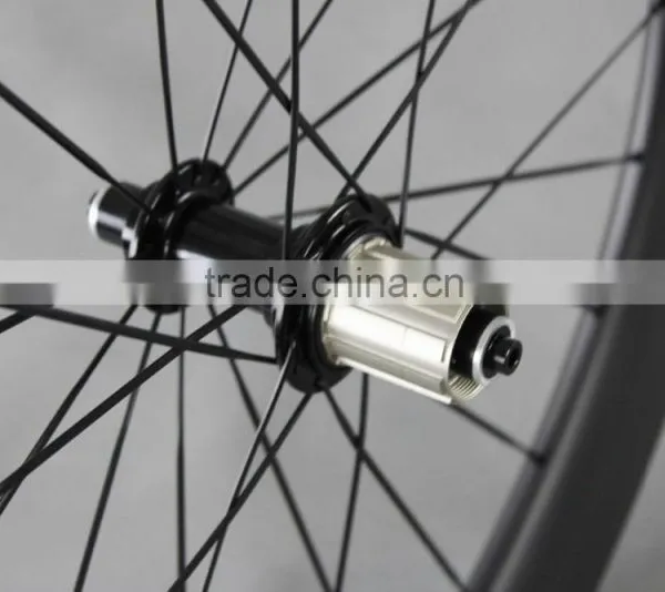 Carbon 86mm Clincher 27mm Wide Road Bike Wheels Powerway Hub R13 photo-5