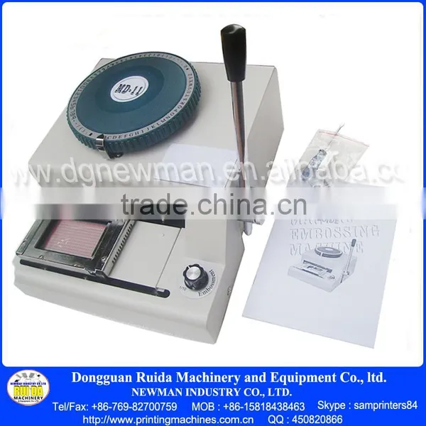 Manual Credit PVC Smart Card Embossing Machine photo-3