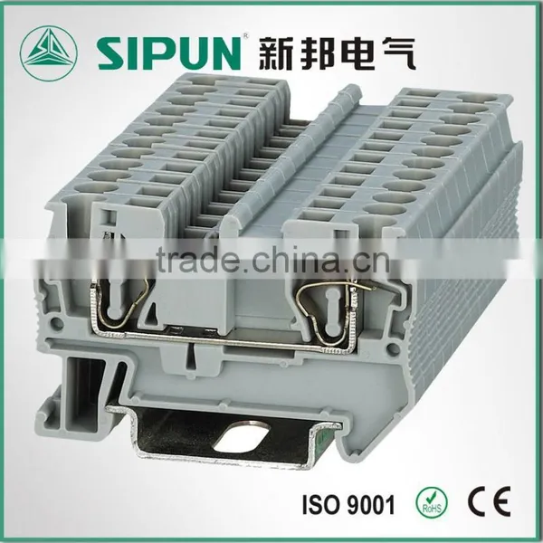 ST3-4 Din Rail Terminal Block Spring Clamp