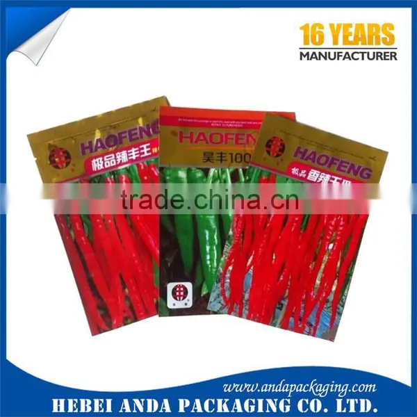 Aluminum Foil Vegetable Seed Packet /plastic Seeds Bag/ Agricultural Seed Packaging Bag Quality Choice photo-6