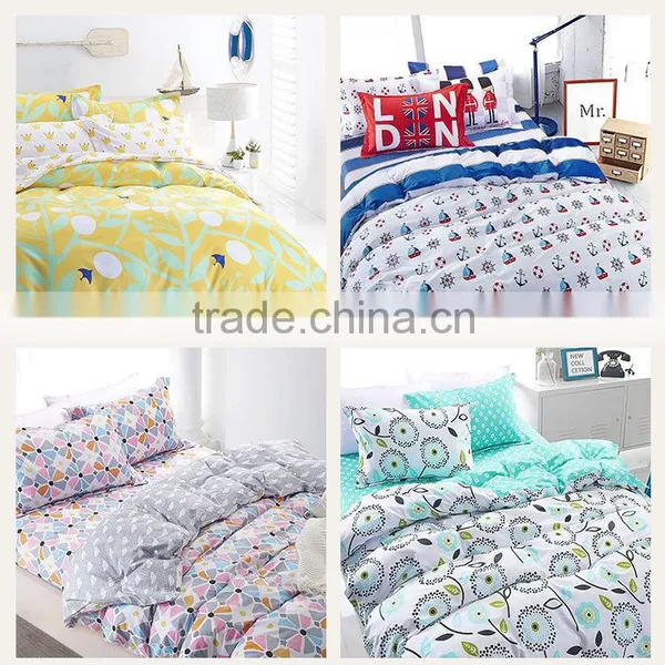 100% Cotton 4 PCS Bedding Sets Duvet Cover, Pillowcases and Flat Sheet. photo-6