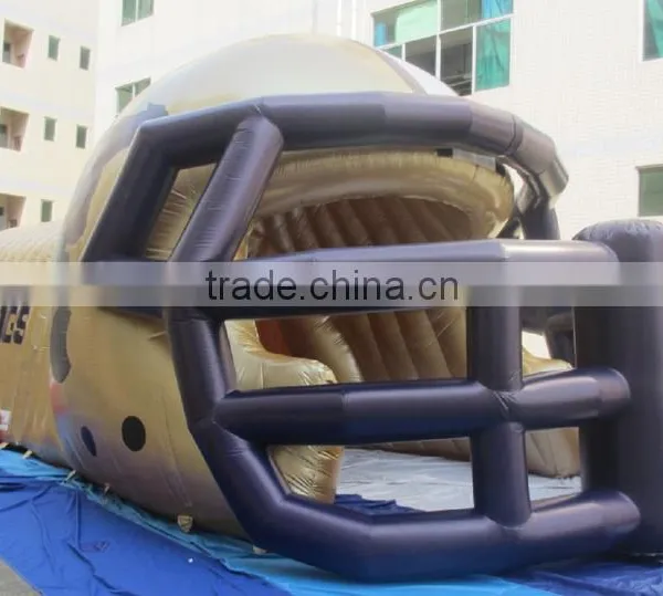 2016 Giant Custom Golden Inflatable Football Entrance Helmet Tunnel photo-5